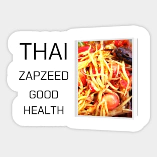 Thai food t shirt. Sticker